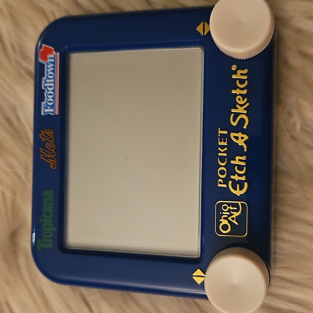 Vintage New York Mets Pocket Etch A Sketch | Tropicana & Foodtown Promo | NWT